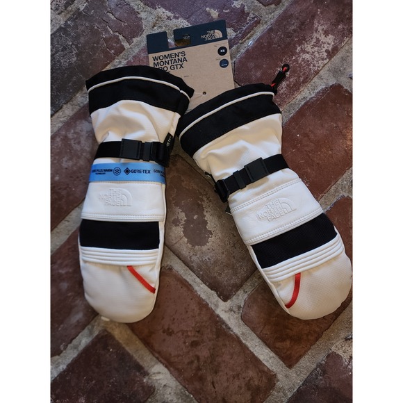 The North Face Womens Montana Pro GTX Mittens White XS Gore-Tex Warmth - Picture 2 of 10